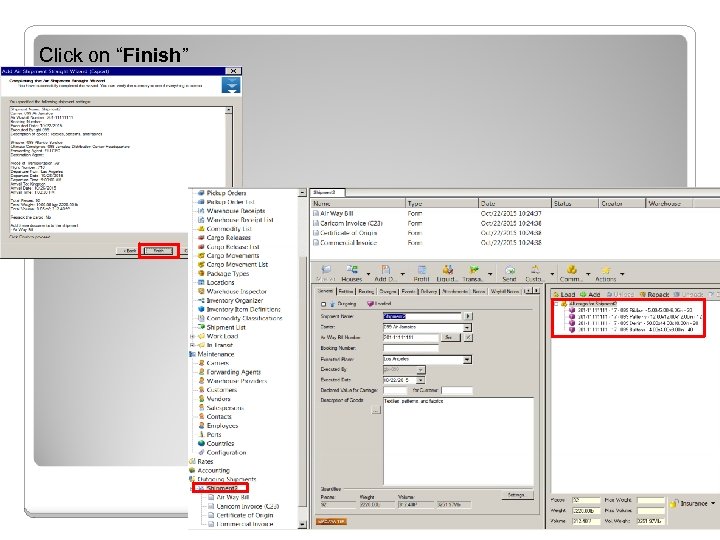 Click on “Finish” 