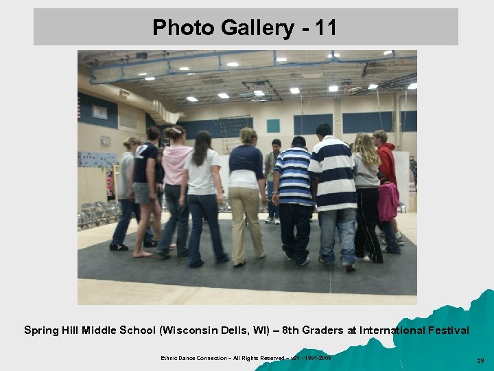Photo Gallery - 11 Spring Hill Middle School (Wisconsin Dells, WI) – 8 th
