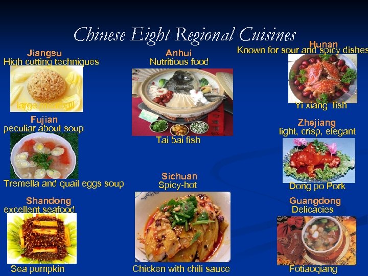 Chinese Eight Regional Cuisines Jiangsu High cutting techniques Anhui Nutritious food Yi xiang fish