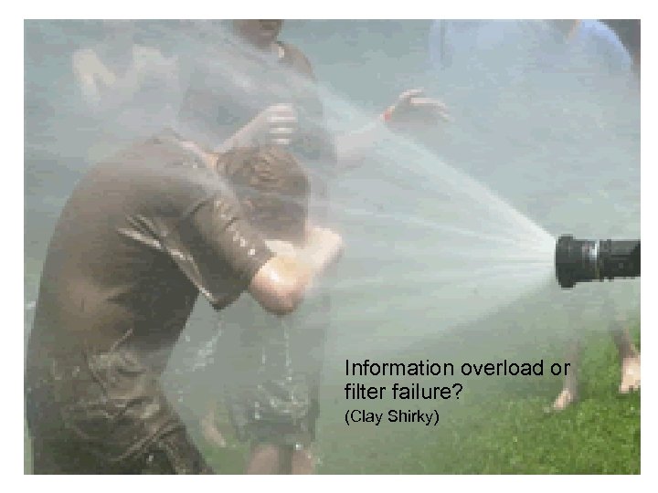 Information overload or filter failure? (Clay Shirky) 5 