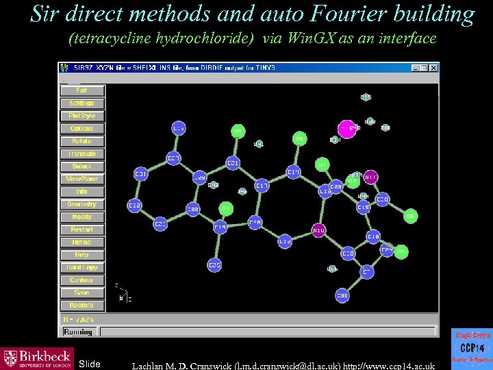Sir direct methods and auto Fourier building (tetracycline hydrochloride) via Win. GX as an
