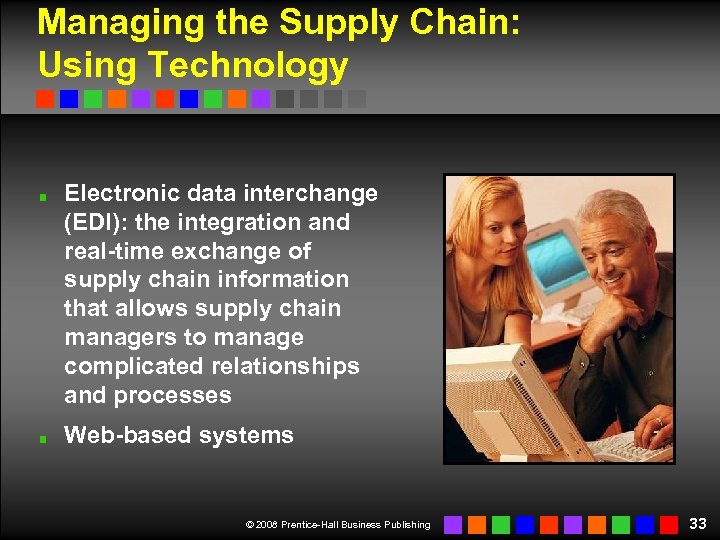 Managing the Supply Chain: Using Technology Electronic data interchange (EDI): the integration and real-time