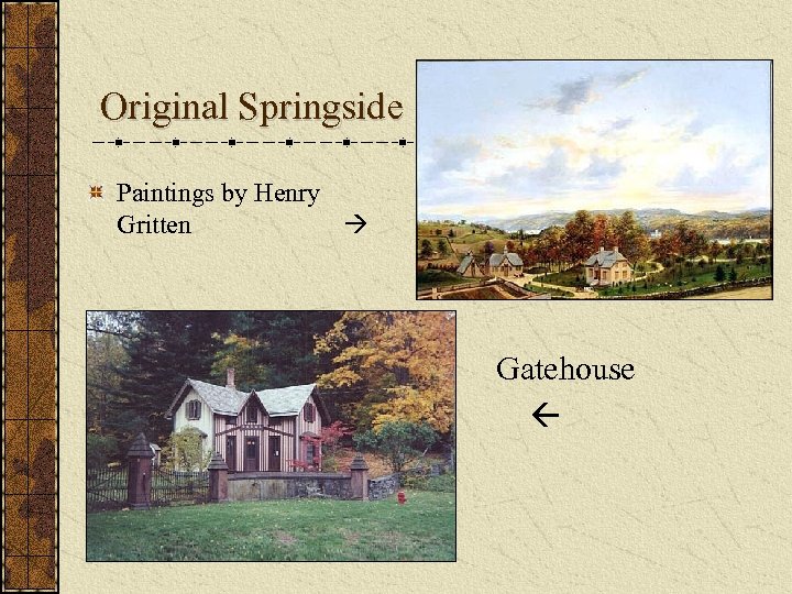 Original Springside Paintings by Henry Gritten Gatehouse 