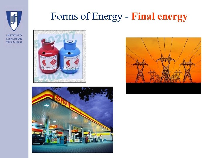 Forms of Energy - Final energy 
