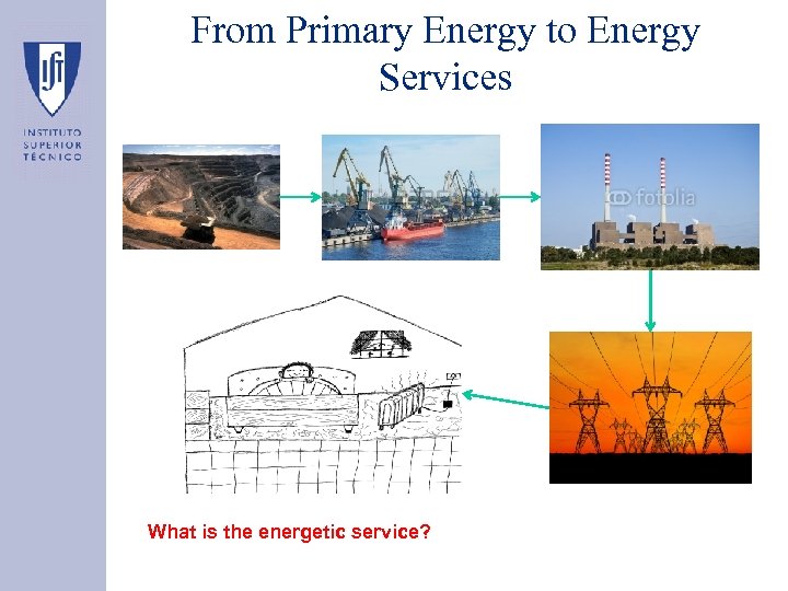 From Primary Energy to Energy Services What is the energetic service? 
