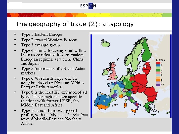 6/25 The geography of trade (2): a typology • • Type 1 Eastern Europe