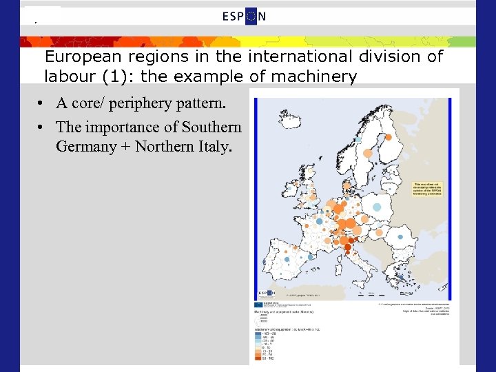7/25 European regions in the international division of labour (1): the example of machinery