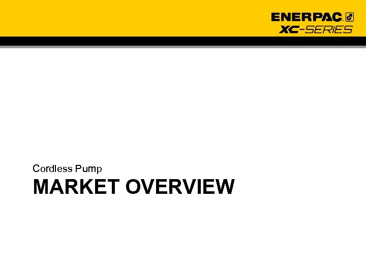 Cordless Pump MARKET OVERVIEW 