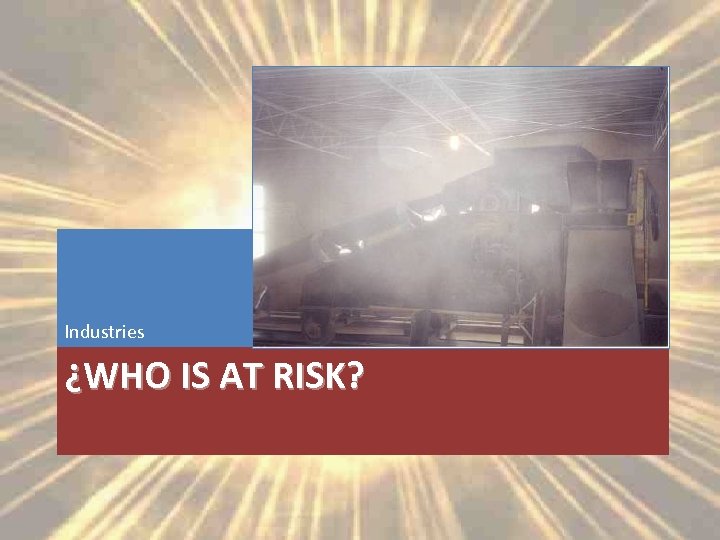 Industries ¿WHO IS AT RISK? 
