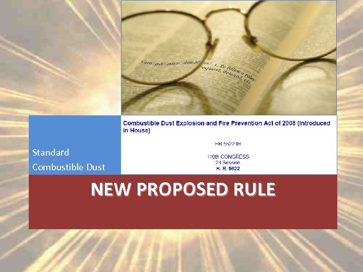 Standard Combustible Dust NEW PROPOSED RULE 