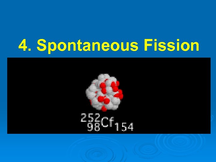 4. Spontaneous Fission 