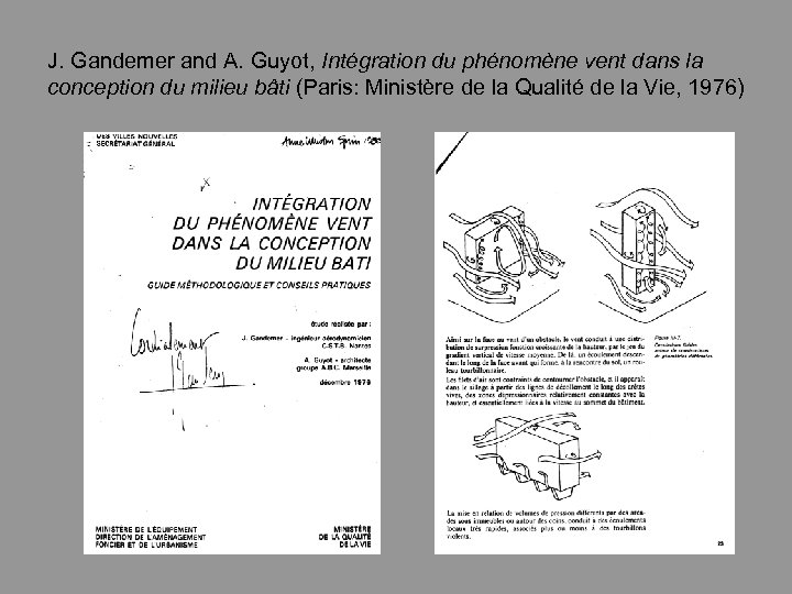 J. Gandemer and A. Guyot, Intégration du phénomène vent dans la conception du milieu