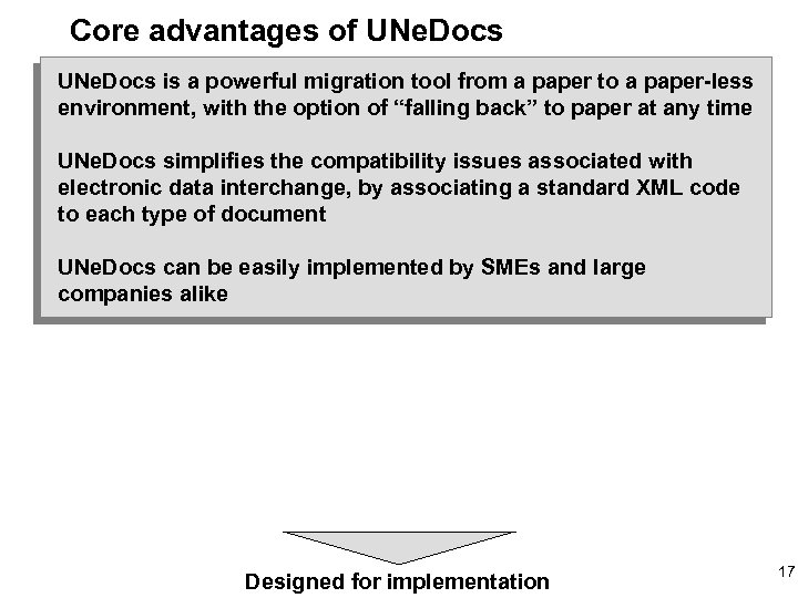 Core advantages of UNe. Docs is a powerful migration tool from a paper to