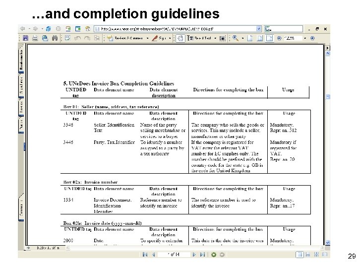 …and completion guidelines 29 