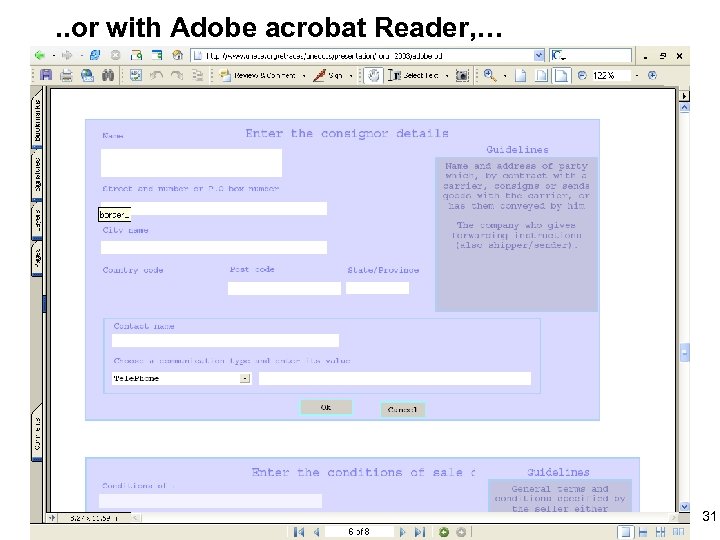 . . or with Adobe acrobat Reader, … 31 