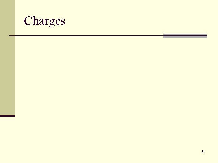 Charges 81 