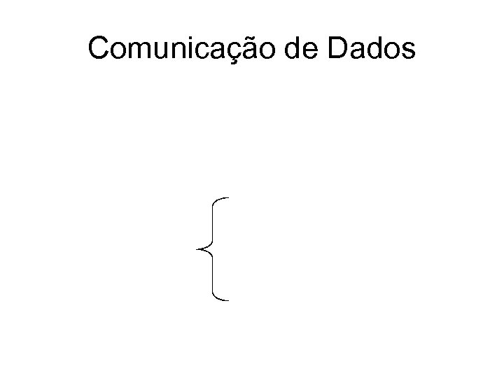 Comunicação de Dados 