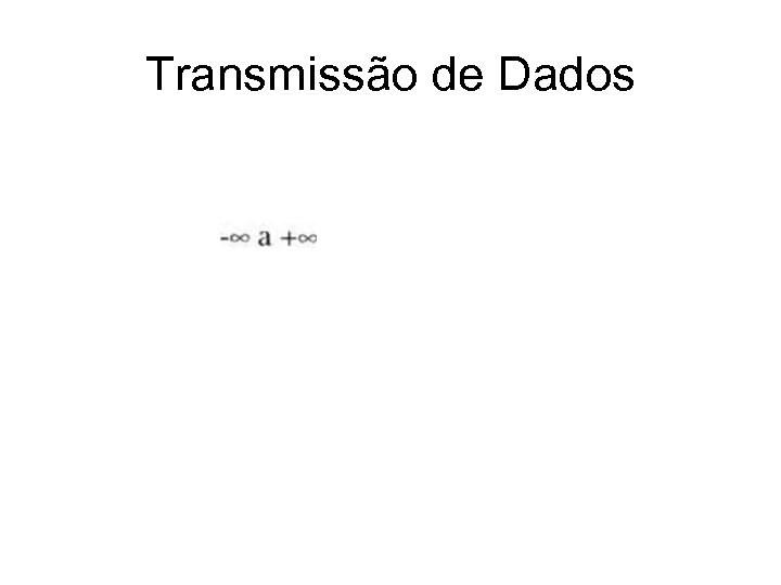 Transmissão de Dados 
