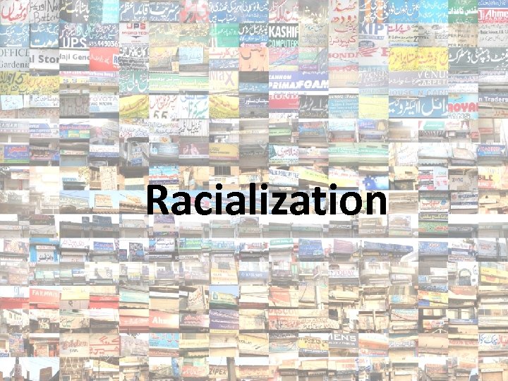 Racialization 