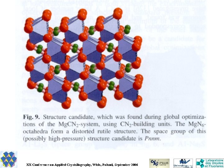XX Conference on Applied Crystallography, Wisla, Poland, September 2006 