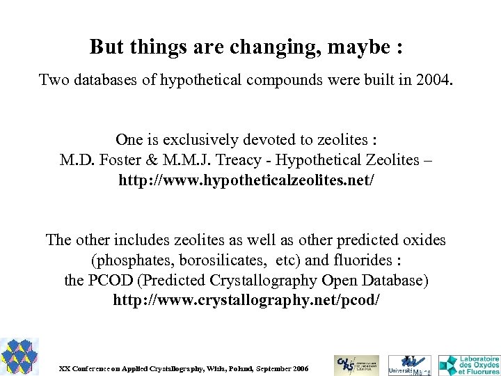 But things are changing, maybe : Two databases of hypothetical compounds were built in
