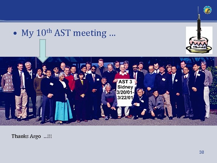  • My 10 th AST meeting … Thanks Argo …!!! 38 