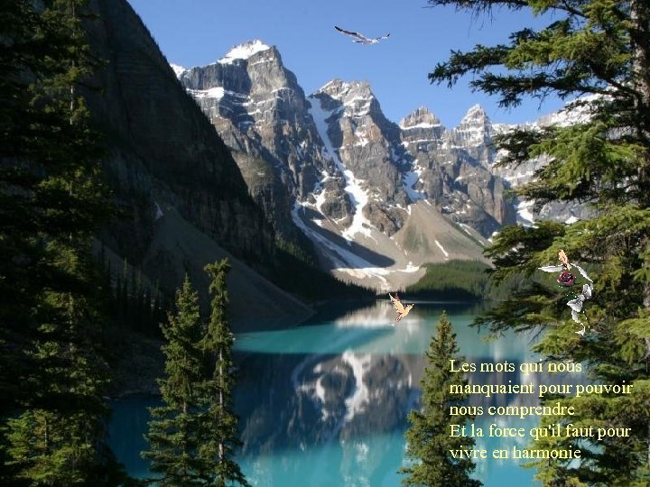 Les mots qui nous manquaient pour pouvoir nous comprendre Et la force qu'il faut
