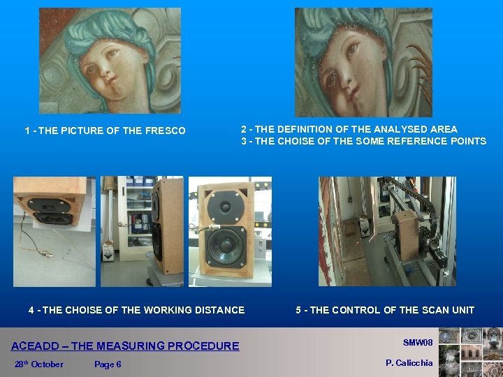 1 - THE PICTURE OF THE FRESCO 2 - THE DEFINITION OF THE ANALYSED