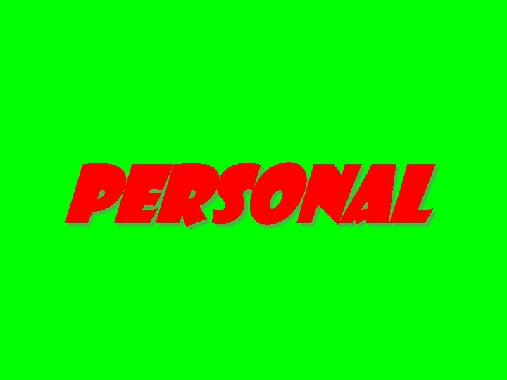 personal 