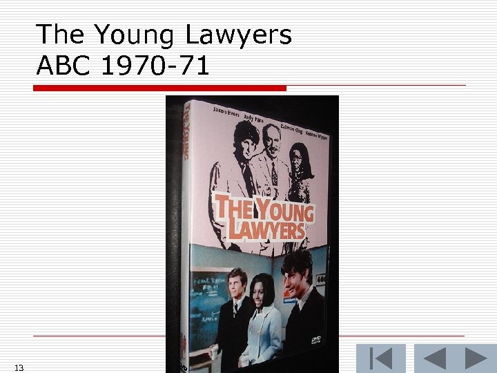 The Young Lawyers ABC 1970 -71 13 