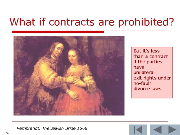 What if contracts are prohibited? But it’s less than a contract if the parties