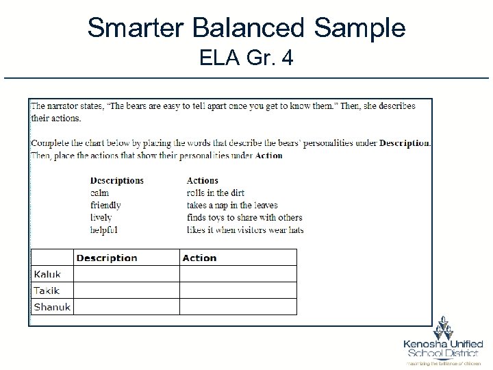 Smarter Balanced Sample ELA Gr. 4 