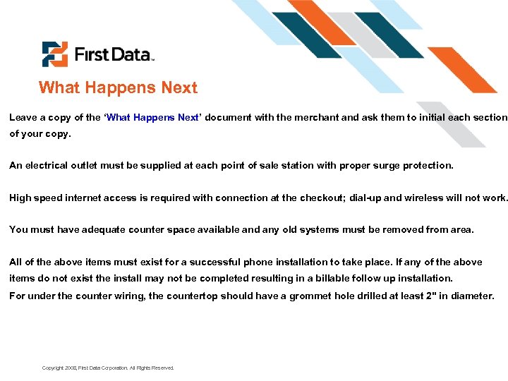What Happens Next Leave a copy of the ‘What Happens Next’ document with the