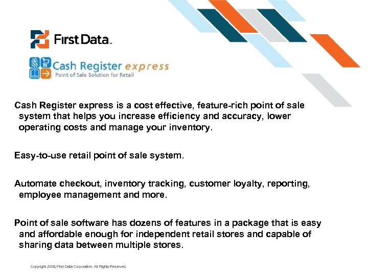 Cash Register express is a cost effective, feature-rich point of sale system that helps