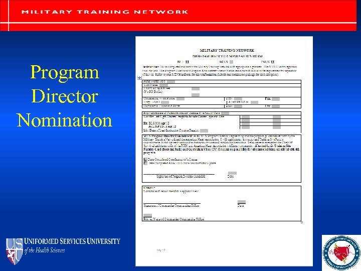 Program Director Nomination 