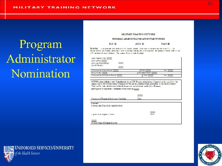 20 Program Administrator Nomination 