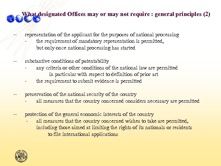 What designated Offices may or may not require : general principles (2) - --
