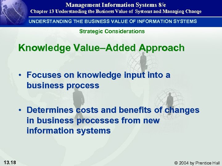 Management Information Systems 8/e Chapter 13 Understanding the Business Value of Systems and Managing