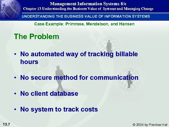 Management Information Systems 8/e Chapter 13 Understanding the Business Value of Systems and Managing