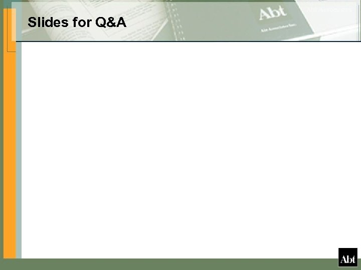 Slides for Q&A 