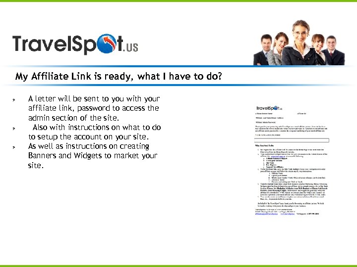 My Affiliate Link is ready, what I have to do? Ø Ø Ø A