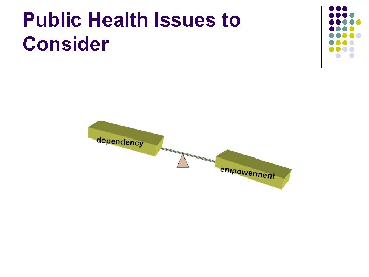 Public Health Issues to Consider 