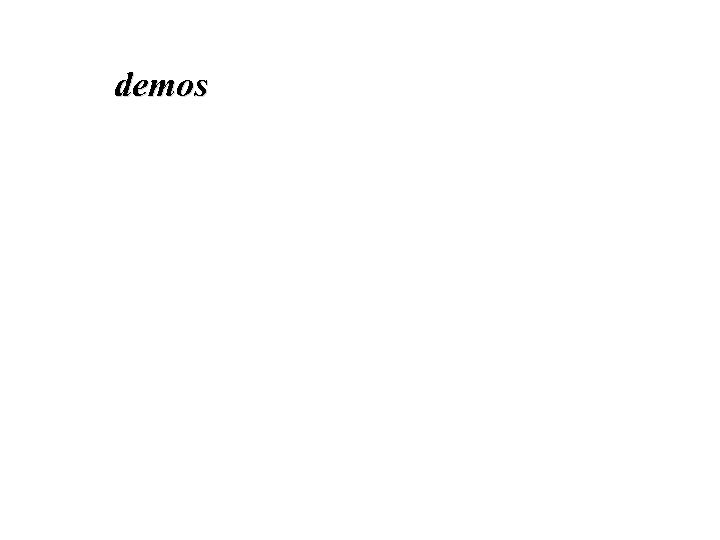 demos 