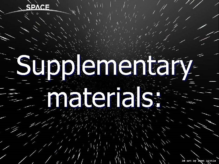 Supplementary materials: 