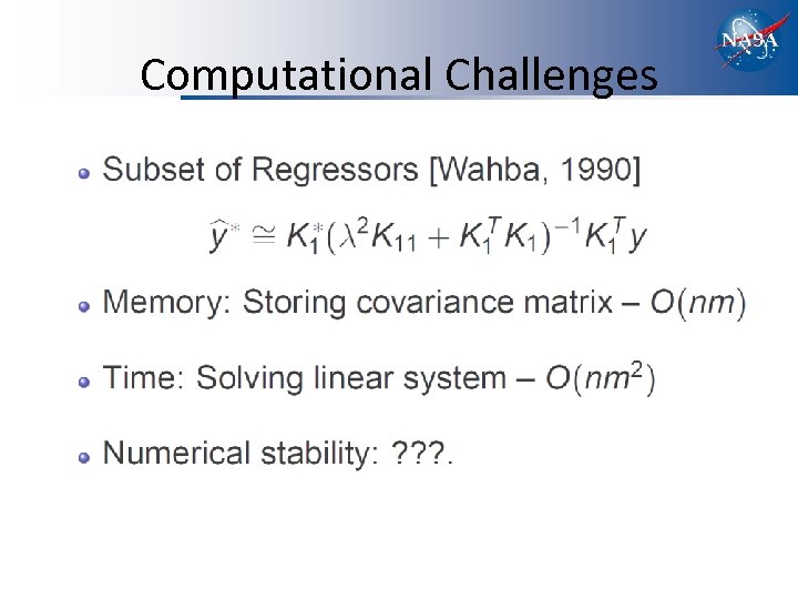 Computational Challenges 