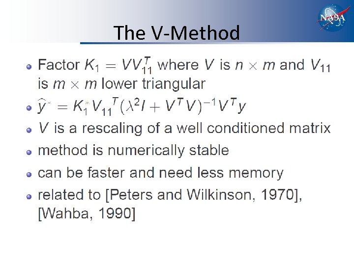 The V-Method 