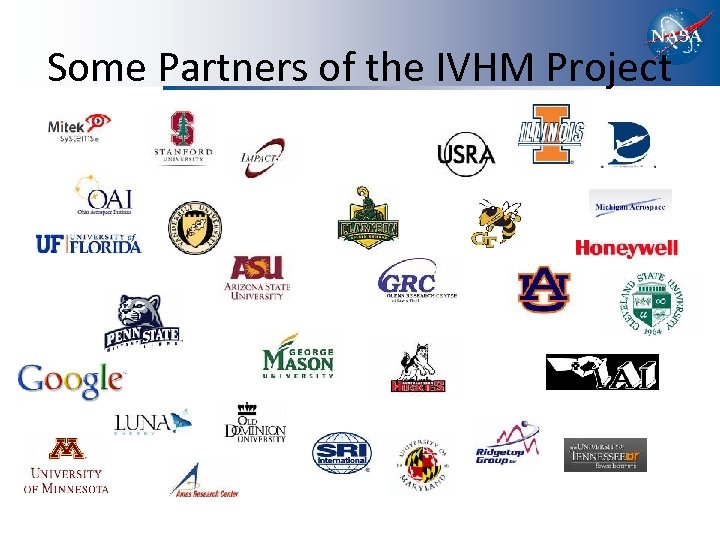Some Partners of the IVHM Project 