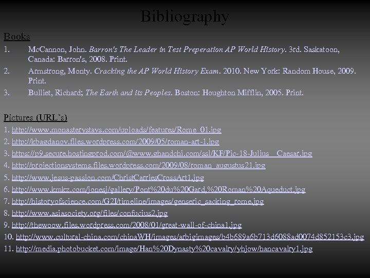 Bibliography Books 1. 2. 3. Mc. Cannon, John. Barron's The Leader in Test Preperation