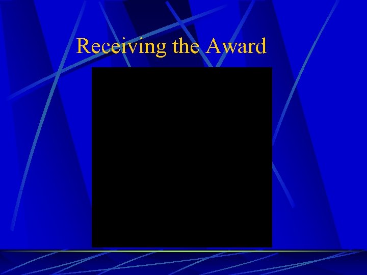 Receiving the Award 