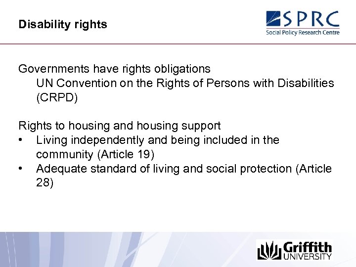 Disability rights Governments have rights obligations UN Convention on the Rights of Persons with